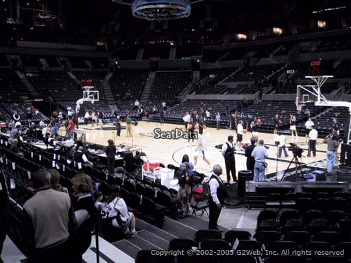Seat view from Section 4 at the AT&T Center, home of the San Antonio Spurs